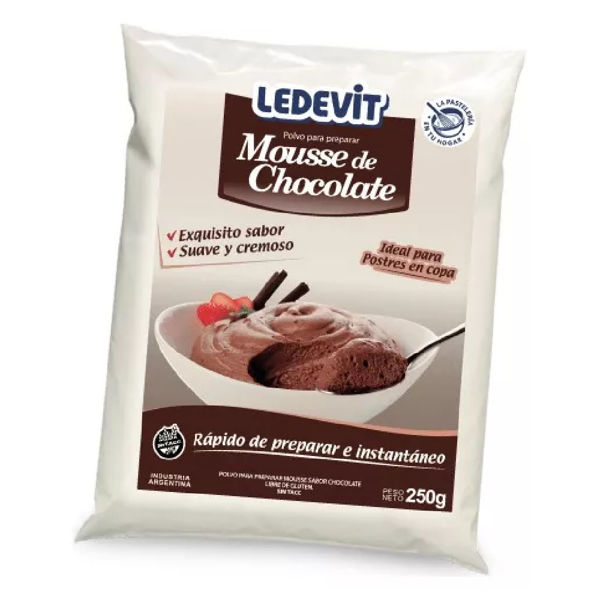 Imagen de Mousse Chocolate en Polvo Ledevit 250 grs.