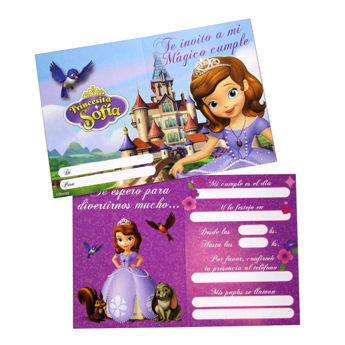 Imagen de Princesita Sofía Invitaciones x 10