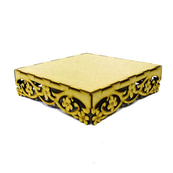 Imagen de Posa Torta Mdf 30 x 30 cm. Natural