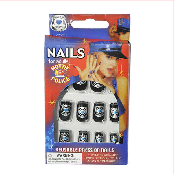 Imagen de Sorpresa Uñas Postizas Policia