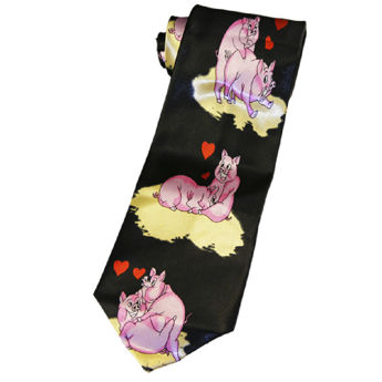 Imagen de Sexy Corbata con Pareja de Chanchitos