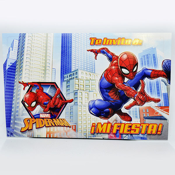 Imagen de Hombre Araña Invitación x 10