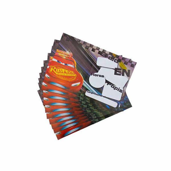 Imagen de Cars Argos Invitaciones X 10