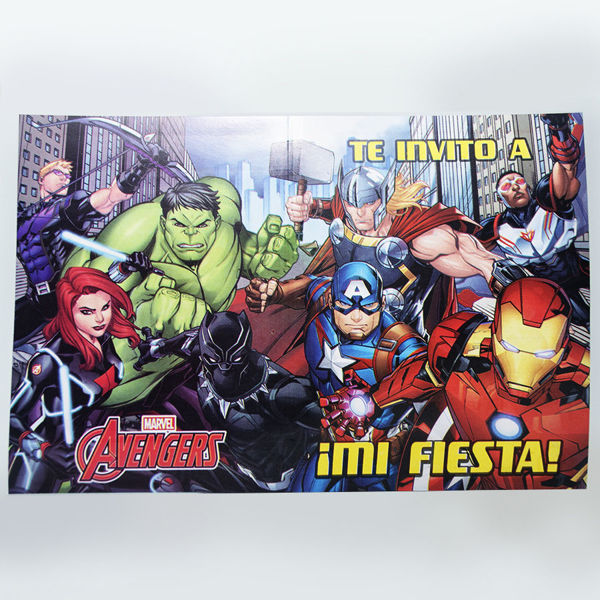 Imagen de Avengers Invitación x 10
