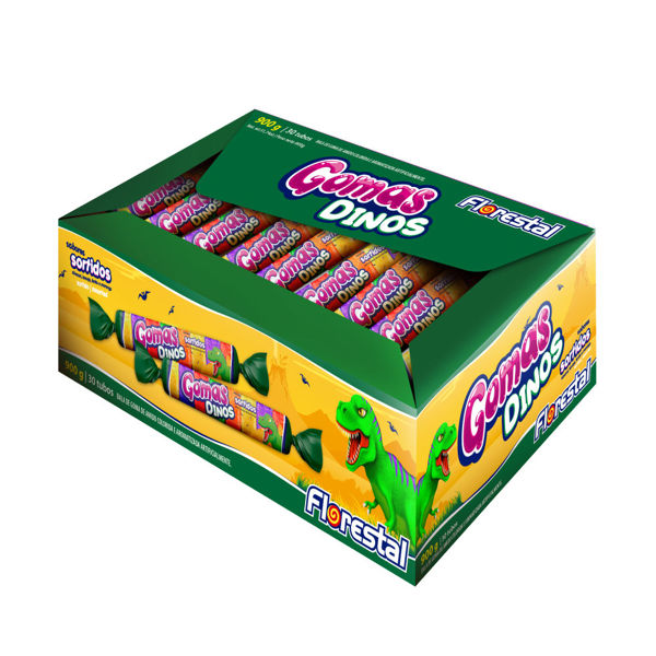 Imagen de Golosina Gomita Florestal Dinos x 30
