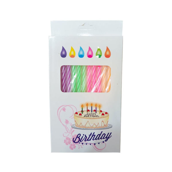 Imagen de Vela Torneada Bicolor 10 cm. x 12