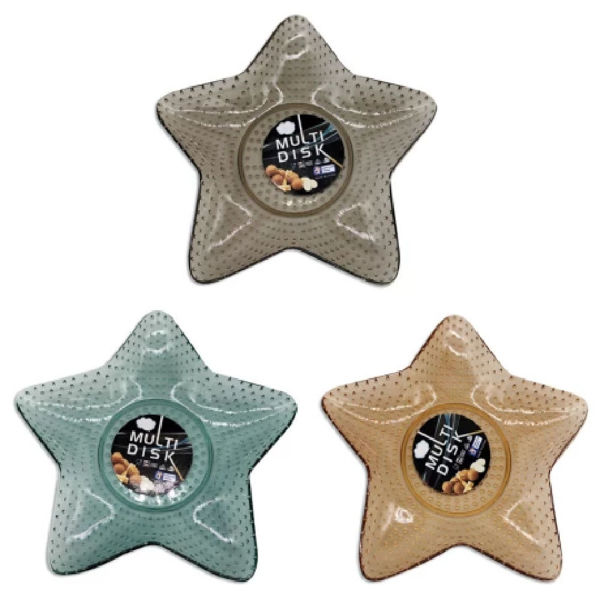 Imagen de Plato Plastico Estrella 17 cm.