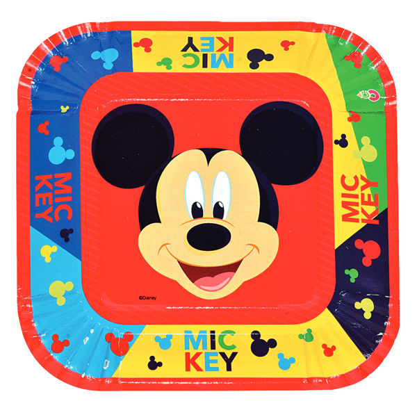 Imagen de Mickey Platos Cuadrados x 10
