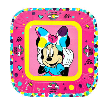Imagen de Minnie Platos Cuadrados x 8