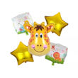 Imagen de Set   5 Globos Metalizados Animales F.Cumpleaños