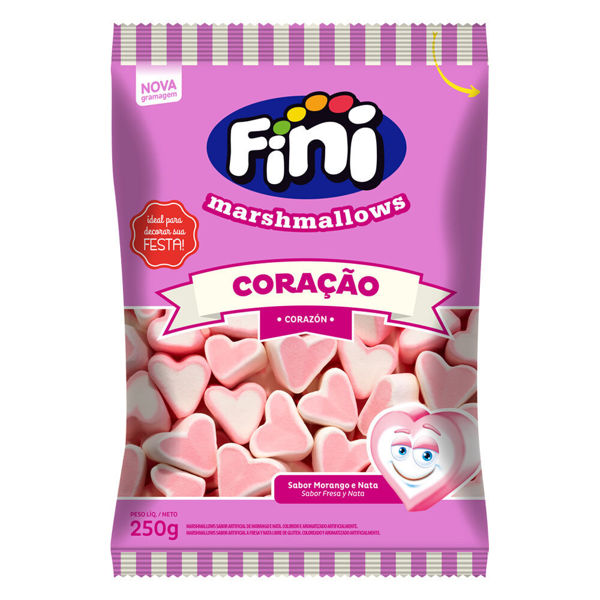 Imagen de Golosina Marshmallows Fini Corazon 250 grs.