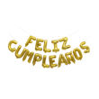 Imagen de Set Globos Metalizados Frase Feliz Cumpleaños