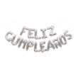 Imagen de Set Globos Metalizados Frase Feliz Cumpleaños