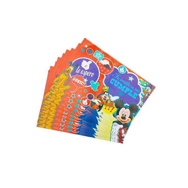 Imagen de Mickey Argos Invitaciones X 10