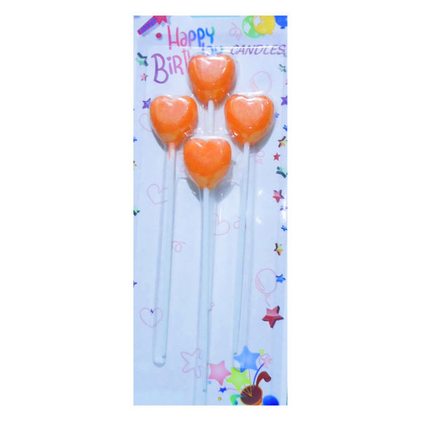 Imagen de Vela Corazon/Globo con Pincho x 4