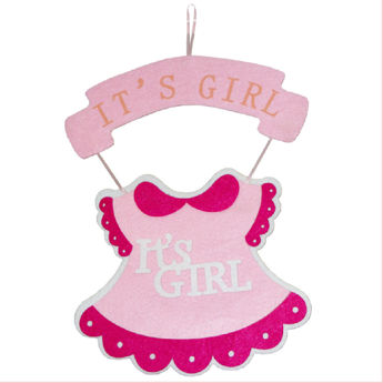 Imagen de Colgante Vestidito Fieltro 42 x 30 cm. It s Girl