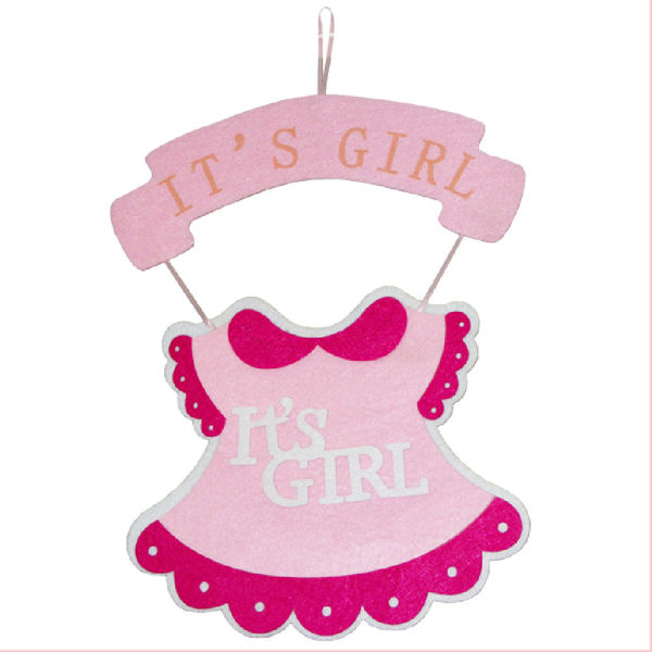 Imagen de Colgante Vestidito Fieltro 42 x 30 cm. It s Girl
