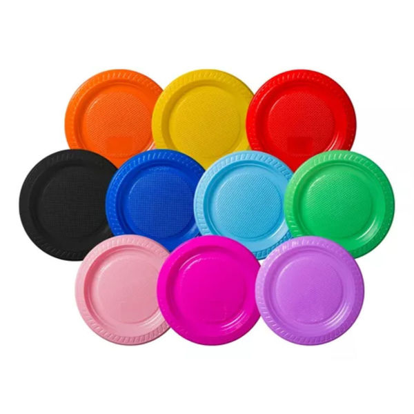 Imagen de Plato Plastico 15 cm. Color x 10
