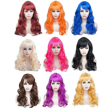 Imagen de Peluca Ondulada Larga Color