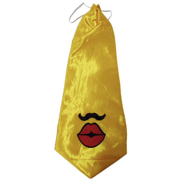 Imagen de Corbata Tela Decorada con Labios y Bigote