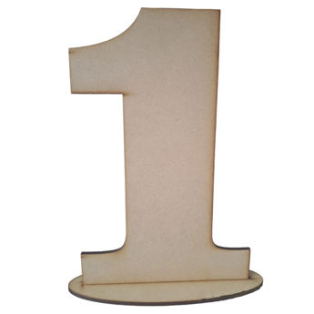 Imagen de Número Mdf 30 cm. x 3 mm. con Base