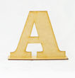 Imagen de Letra Mdf 20 cm. x  3 mm. con Base