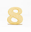 Imagen de Número Mdf 20 cm. x 3 mm. con Base