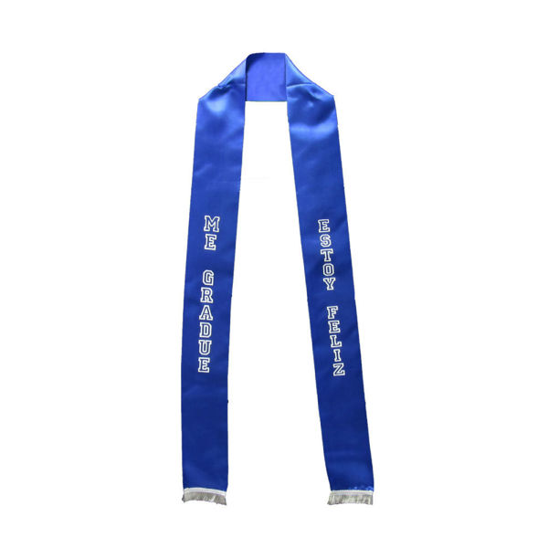 Imagen de Banda Tela Me Gradué o Me Recibí con Flecos