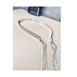 Imagen de Tiara Metal con Strass con Flecos Strass