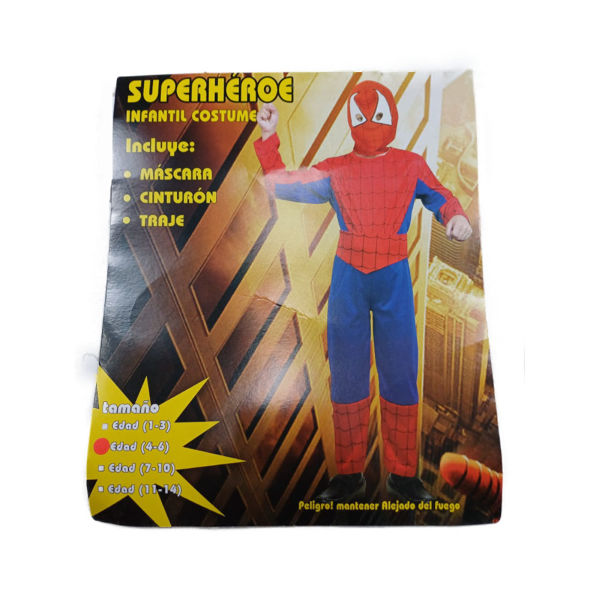 Imagen de Disfraz Hombre Araña Enterito Infantil