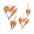 Imagen de Colgante Corazon Calado Metalizado x 4