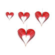 Imagen de Colgante Corazon Calado Metalizado x 4