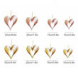 Imagen de Colgante Corazon Calado Metalizado x 4