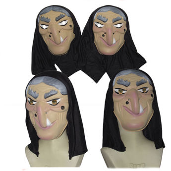 Imagen de Careta Bruja Dientuda con Capucha