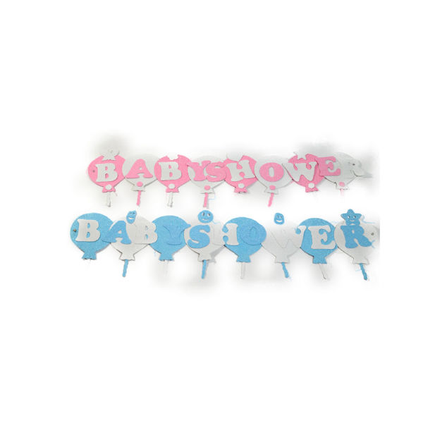 Imagen de Guirnalda Baby Shower 0,90 m. Globos Goma Eva