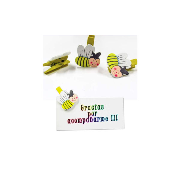 Imagen de Souvenir Palillo Abeja Madera 4,5 cm. x 6