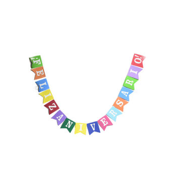 Imagen de Guirnalda Banderines G.Eva Feliz Aniversario