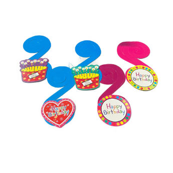 Imagen de Colgante Espiral Cartulina con Figura