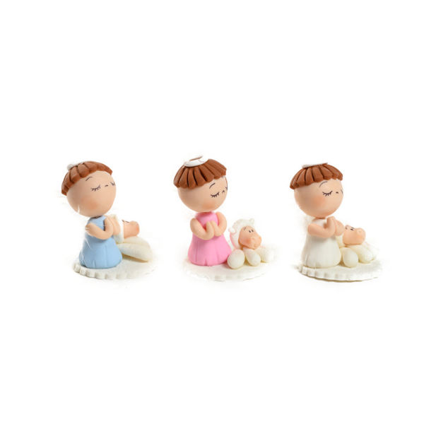 Imagen de Adorno Ángel Porcelana Fría con Oveja