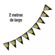 Imagen de Guirnalda Banderines Triangulos Metalizados Feliz Cumpleaños
