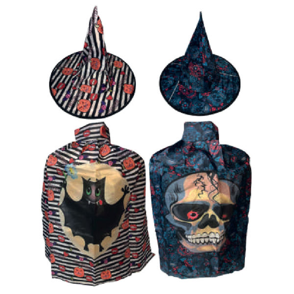 Imagen de Capa con Gorro Bruja Impresos