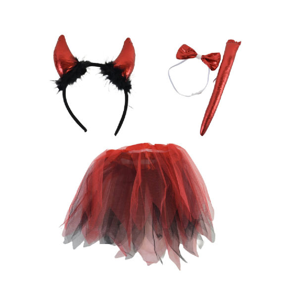 Imagen de Accesorios Diablita Infantil 4 Piezas