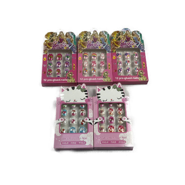 Imagen de Sorpresa Uñas Postizas Infantiles con Adhesivo en Caja