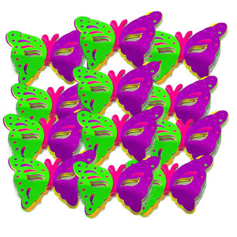Imagen de Antifaz Mariposa Fluo x 12