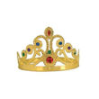 Imagen de Corona Reina Plástico Metalizada con Piedras