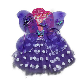 Imagen de Accesorios Mariposa 4 Piezas Tutu Lunares Yuly