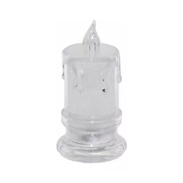 Imagen de Vela Acrílico Led Holográfica con Base 7 cm.