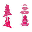Imagen de Porta Cupcakes 3 Pisos Metalizado