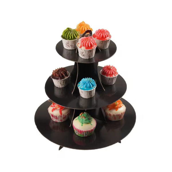 Imagen de Porta Cupcakes 3 Pisos Metalizado