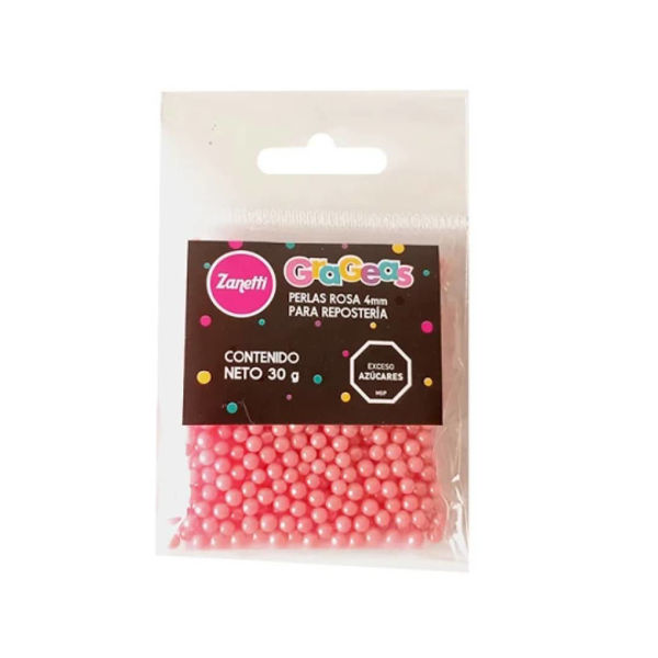 Imagen de Gragea Perla 4 mm. Rosada  30 g.